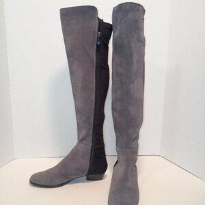 VINCE CAMUTO "Karita" Size 5US/35EU Gray/Black Over-the-Knee Flat Heel Boot